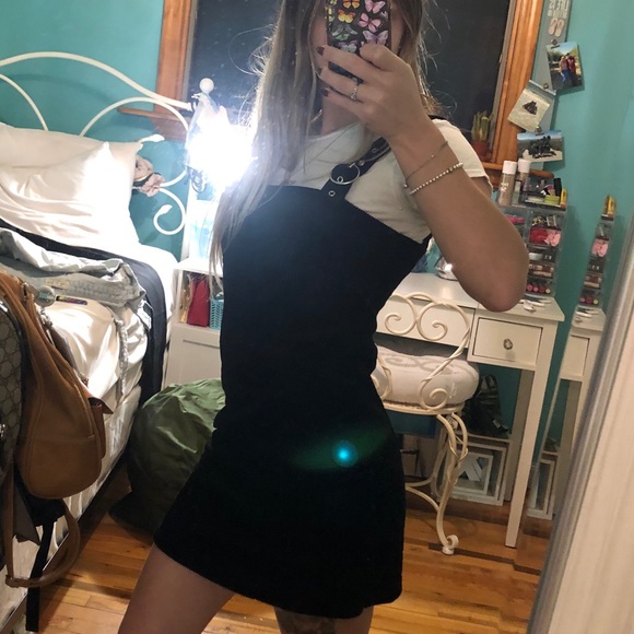 Forever21 Black Corduroy Dress - Picture 2 of 3